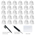 MiniFit Power Domes for Oticon Hearing Aids,12mm Replacement Domes for Oticon Mini RITE Hearing Aids with Cleaning Brush Tools Kit and Carry Case (12mm)