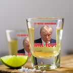 Patriots Cave - Trump Mugshot Shot Glass | Trump Lovers Gift | Gift for Him - Set of 4 (2 oz)