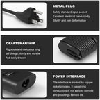 65w 45w USB-C Type C Laptop Charger Replacement for Dell Latitude 7275 7370 5420 5285 5290 5520 XPS 13 9250 9360 9365 9370 9380 9350 9550 Chromebook 3100 3400 5190 la65nm170 02YK0F Adapter Power Cord
