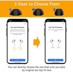 Memory Foam Ear Tips for AirPods Pro 1st & 2nd Gen, Replacement Ear Tip Premium, Perfect Noise Reduction, Ultra-Comfort, Anti-Slip Earbud, Fit in The Charging Case (S/M/L, Black)