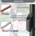 Wheelchair Handle Extenders, (400lbs Weight Capacity) Adjustable Wheel Chair Accessories Adults - Stroller Handle Extender, Extendable Handle for Wheelchair, Rallator & Stroller (Without Brake)