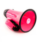 Sugar home Portable Megaphone Bullhorn 20 Watt Power Megaphone Speaker Voice and Siren/Alarm Modes with Volume Control and Strap (Pink)