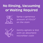 Black Swan Distributors - 2 FOLEX Instant Carpet Spot Removers (32 oz) & Reusable Microfiber Cleaning Cloths (15x15 in) - Household Stain Treater Kit