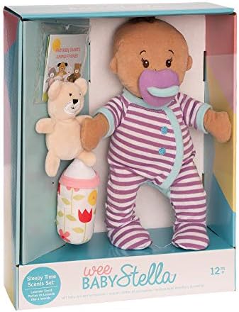 Manhattan Toy Wee Baby Stella Beige Sleepy Times Scent 12" Soft Baby Doll Set
