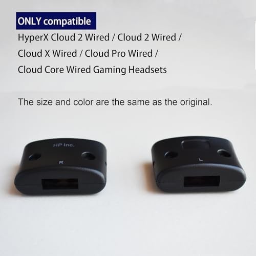 Cloud II Hinge Clamps - Replacement Hinge Side Buckles Parts for HyperX Cloud 2 / Cloud I/Cloud X/Cloud Pro/Cloud Core Wired Gaming Headsets (Right + Lift)