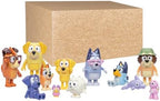 Bluey Super Fan Set, Includes Twelve 2-2.5" Figures, Bingo, Chattermax, Grey Dancer, Floppy Bunny, Lucky, Nana, Jean-Luc Johnny, Lucky's Dad, Joff, Pom Pom & Grandad - 12 Pk | Amazon Exclusive