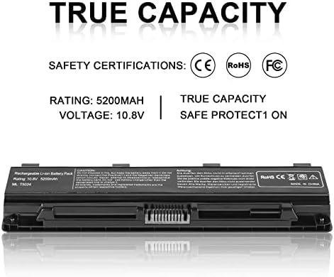 New Replacement PA5024U-1BRS Battery for Toshiba Satellite C55 C55-A C55T C55DT C55D C855 C855D L855 L875 P855 P875 S855 S875 Series Battery PA5109U-1BRS PA5026U-1BRS PABAS272 -- 12 Months Warranty