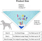 ADOGGYGO Dog Birthday Bandana Scarf and Dog Girl Boy Birthday Party Hat with Cute Dog Bow Tie for Small Dog Cat (Small, Blue)