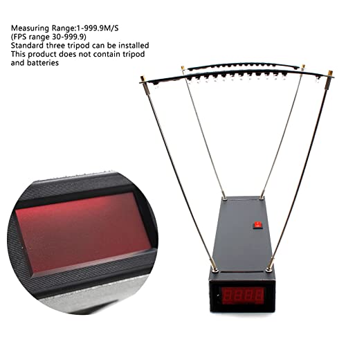 Ballistic Precision Chronograph 30-9999 FPS Speed Meter Large Effective Area Meter Used for Tennis Badminton Shooting Chronograph Shooting fps