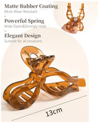 Yanibest Elegant Bow Hair Claw Clips Stylish Large Hair Clips for Thin and Thick Hair | Holiday Gift for Teen Girls | Chic Hair Styling Accessories for Women (Pack of 2)