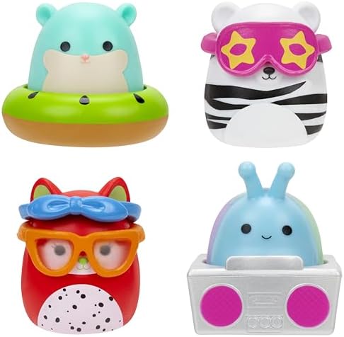 Squish-a-longs by Squishmallows 25 Pack - Series 2 - (25) 1” Mini-Squish, 5 Accessories, 1 Ring, & 1 Collector’s Guide - 2 Chase Figures - Collect, Trade, & Play