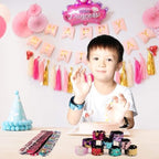 Childom 20 Pack Slap Bracelets 2-Color Reversible Charm Bracelets stage sequins horsetail buckle color ball head hair accessories hair accessories Magic Wristband