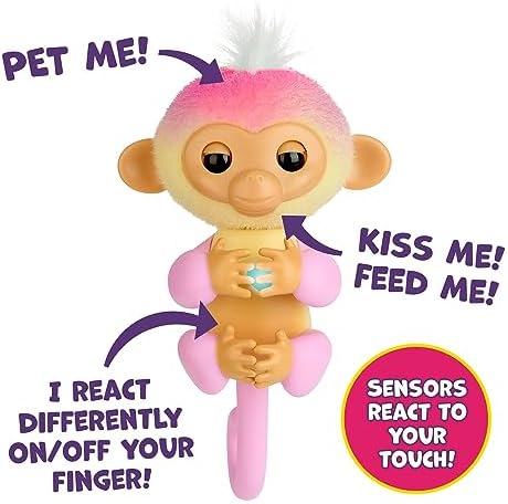 Fingerlings 2023 Interactive Baby Monkey Nursery Playset – Jas with 2-in-1 Cradle and High Chair, and 6 Accessories (Ages 5+)