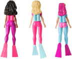 SwimWays Barbie Dive Characters 3-Pack, Swimming Pool Accessories & Kids Pool Toys, Pool Party Supplies & Water Toys for Kids Aged 5 & Up