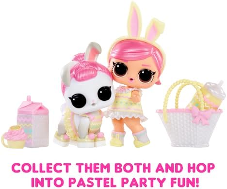 LOL Surprise Pastel Party Collection Limited-Edition Doll with 6+ Surprises to UNbox Including Hops Tot with Matching Easter Fashions and Accessories – Great Gift for Kids Ages 4+