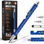 BIIB Stocking Stuffers for Adults Men Him 9 in 1 Multitool Pen, White Elephant Gifts for Adults, Gifts for Men, Mens Christmas Gifts for Him Dad Husband Grandpa, Dad Gifts for Men Who Have Everything