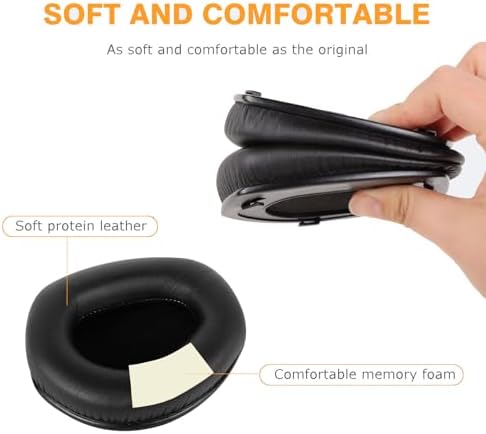 RS 175/HDR 175/TR 175 Replacement Ear Pads Upgrade Headphones Parts, Comfortable RS175 Earpads Cushions Compatible with Sennheiser RS175/RS185/RS195/RS165, HDR175/HDR185/HDR195/HDR165/TR175 Headphones