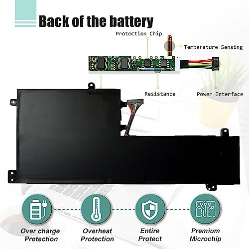L17M3PG2 L17C3PG2 Laptop Battery Replacement for Lenovo Legion Y730-15ICH Y740-15ICHG Y740-15IRH Y740-15IRHG Series 5B10Q88557 5B10W67295 L17M3PG2 5B10Q88560-Middle Line