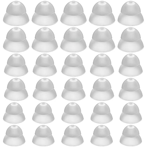 30 Pcs Dome Hearing Aid Silicone Hearing Aid Domes Hearing Aid Power Domes Medium Power Domes Small Close Domes Ear Tips Hearing Direct Domes Large Power Dome for Hearing Resound Accessories(White)