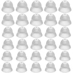 30 Pcs Dome Hearing Aid Silicone Hearing Aid Domes Hearing Aid Power Domes Medium Power Domes Small Close Domes Ear Tips Hearing Direct Domes Large Power Dome for Hearing Resound Accessories(White)
