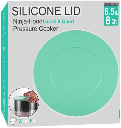 Silicone Lid Fits Ninja Foodi - 8 Quart & 6.5 Quart Inner Pot Cover for Ninja Foodi FD401/FD302/OS401/OS301/OP401/OP302 Best NinjaFoodi Sealing Lid for Pressure Cooker Pot Parts Accessories