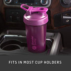 BlenderBottle Classic V2 Shaker Bottle Perfect for Protein Shakes and Pre Workout, 20-Ounce, White