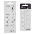 Oticon MiniFit Bass Double Vent 6mm = 0.24 inches - Small 20 Domes, Genuine OEM Denmark Replacements, Oticon Hearing Aid Domes Compatible with Oticon Bernafon Sonic Hearing Aids -2 Pack/20 Domes Total