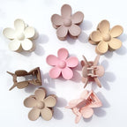 Flower Hair Clips 8PCS, Large Claw Clips for Women Girls Thick Thin Hair, Strong Hold Nonslip Big Dasiy Jaw Clamps Matte Hair Accessories 8 Colors