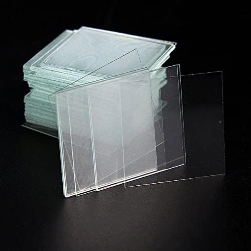 Microscope Kit Microscope Slides Kit-Microscope Glass Slide Cover Slips Microscope Accessories Blank Slides Covers 18x18 22x22 24x24mm, 100pcs Microscope Lens Adapters (Magnification : 18x18mm)