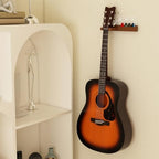 Light Up Guitar Stand Wall Mount, Solid Wood Guitar Hanger Shelf Accessories with Pick Holder, for Acoustic Electric Bass Ukulele Violin, Gift for Men Boyfriend Music Lovers Guitar Players Guitarist