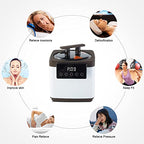 Smartmak Sauna Steamer Pot 2.6 L, Portable Steam Generator Set with Smart Touch Time & Tempreture Remote Control, 1000W Spa Machine with Herbal Box for Body Detox 110V US Plug- Wood Pattern