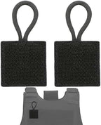 2 Pack Mic Clips for Law Enforcement, Black Radio Mic Holders, Mic Clips for Law Enforcement Vest, Essential Law Enforcement Accessories