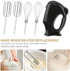 4pcs Hand Mixer Beaters Attachments Set, 2 Styles Stainless Steel Handheld Mixer Replacement Beaters Electric Mixer Parts Accessories for Hamilton Beach Hand Mixer 62682RZ 62692 62695V 64699