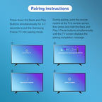 Replacement for Samsung Frame tv Remote, for 2019-2024 Samsung Frame Remote, Samsung Remote Control for Smart TV with Voice Function. for Crystal QLED QLED 4K 8K Frame TV.(No Solar).