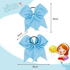 Cheer Bows, Pink Cheer Bows, Blue Cheer Bow, Cheerleading Bows, Cheer Bows for Cheerleaders, 4 Pcs 8 Inch Bow Hair Accessories, Cheerleader Bow, Cheerleader Gifts for Women