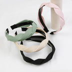 WOVOWOVO 4 Pieces Braided Headband for Women Girls Fashion Hairband for Women's hair Wide Headbands Non Slip Hairhoop Solid Colors Accessories