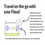 FLAUS Electric Flosser (Shark Tank) with 3 Speeds + 45 Replacement Heads - Easy Gliding Floss for Gentle Gum Care, Water Floss Alternative, Dentist Recommended Tooth Flossers, Eco Dental Floss Picks