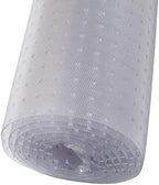 RESILIA Industrial Deep Pile Carpet Runner - Crosshatch Pattern Non Slip Carpet & Rug Protector Mat, Waterproof Clear Plastic Vinyl Floor Covering, 24 Inches Wide x 25 Feet Long