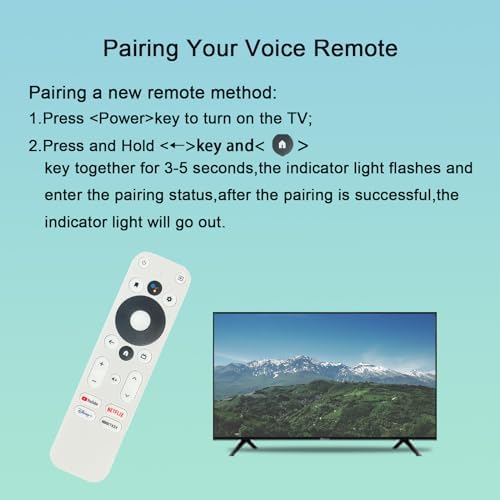 Replacement Voice Remote Control Compatible with Onn TV FHD 4K UHD Streaming Stick TV Box 100024646 100026240