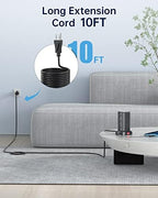 Surge Protector Power Strip 10 FT Cord, Power Strip Tower with 4 USB Ports (1USB C), Extension Cord with 12 AC Multiple Outlets, Home Office Supplies Desk Accessories, Dorm Room Essentials