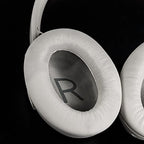 SOULWIT Earpads Replacement for Bose QuietComfort 45 (QC45)/QuietComfort SE (QC SE)/New Quiet Comfort Wireless Over-Ear Headphones, Ear Pads Cushions with Softer Protein Leather - White Smoke