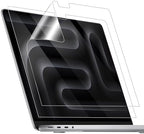 2 Pack 16" HD Screen Protector for 2024 MacBook Pro 16.2 Inches M4 Pro/Max chip Model (A3186/A3403) & Touch ID 5H PET Clear High Definition Anti Scratch Dustproof Protective Cover Skin Accessories