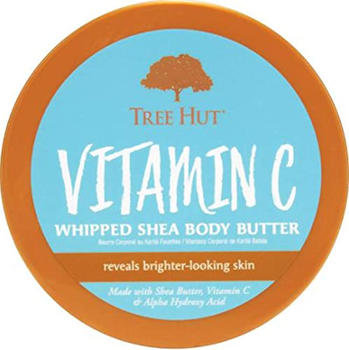 Tree Hut Vitamin C Shea Sugar Scrub And Body Lotion Set! Formulated With Certified Shea Butter, Vitamin C and Alpha Hydroxy Acid! That Leaves Skin Feeling Soft & Smooth! (Vitamin C Set),2 Piece Set