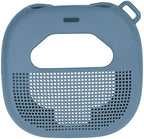 Feature Protective Case for Bose SoundLink Micro Bluetooth Speaker by WGear, Featured Design with mesh Pocket for Cable and Other Accessories, Elastic Strap to Secure Device (Stone Blue), WG012299