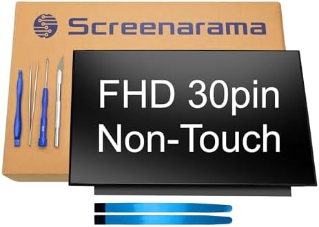 SCREENARAMA New Screen Replacement for HP 15-DY5131WM 15-DY5399NR (Matte) 30pin FHD 1920x1080 IPS LCD LED Display with Tools and Tape