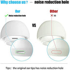 [3 Pairs] Replacement Ear Tips for AirPods Pro and AirPods Pro 2nd Generation with Noise Reduction Hole, 3 in 1 Cleaner Kit for AirPods 1 2 3 Pro/Pro 2, Silicone Ear Tips for AirPods Pro (S/M/L)