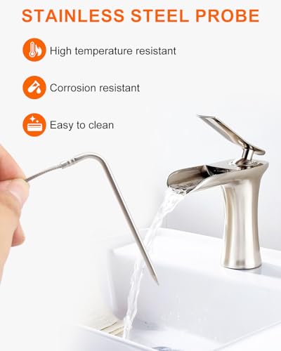 Air Temperature Thermometer Probe Replacement for Ninja DZ550 Foodi Smart XL 6-in-1 Dual Temp Probe Indoor Grill & Air Fryer Accessories