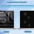 2 Pack 16" HD Screen Protector for 2024 MacBook Pro 16.2 Inches M4 Pro/Max chip Model (A3186/A3403) & Touch ID 5H PET Clear High Definition Anti Scratch Dustproof Protective Cover Skin Accessories