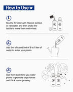 iDOO Plant Food 70 oz (2 Liter), All-Purpose Water Soluble A & B Nutrients, Liquid Concentrated Hydro Garden Fertilizer for Hydroponics System, Indoor Potted House Plants, Flowers, Vegetable