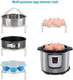 Accessories-Set-for-Insta-Pot, Accessory Compatible with Instant Pot 6 Qt 8 Quart, with Steamer Basket Cheesecake Pan Egg Steam Trivet Silicone Mold Mitts Tong